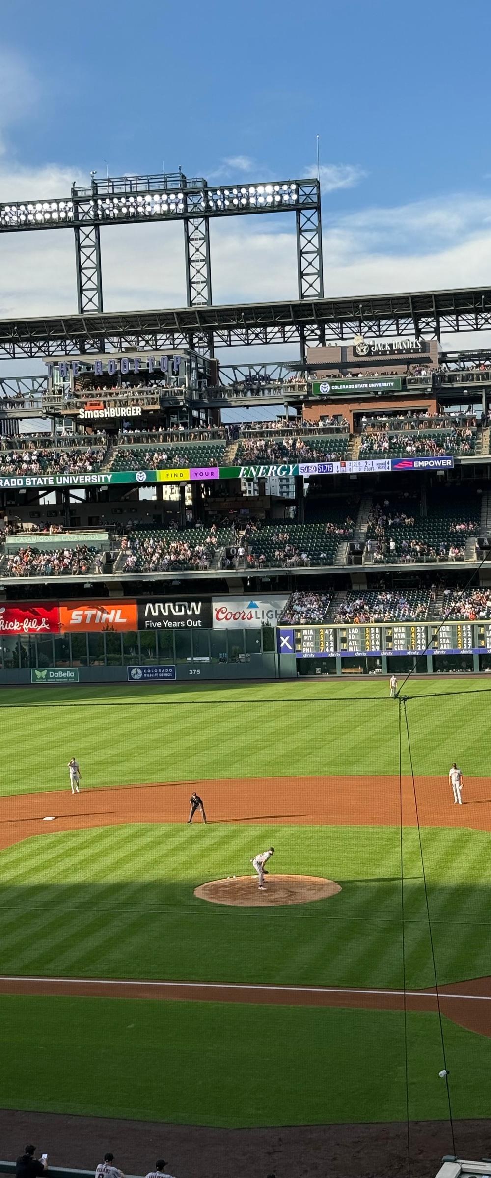 Fan photo from Coors Field