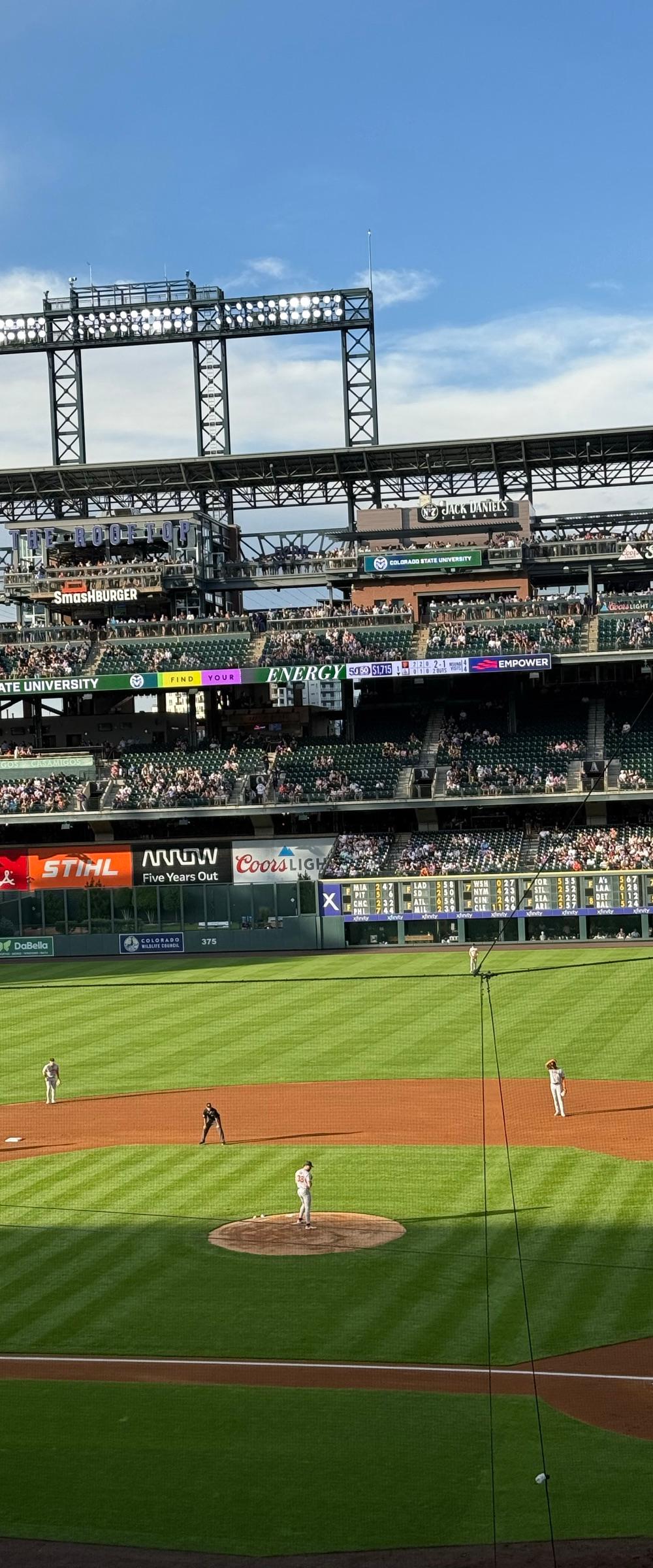Fan photo from Coors Field