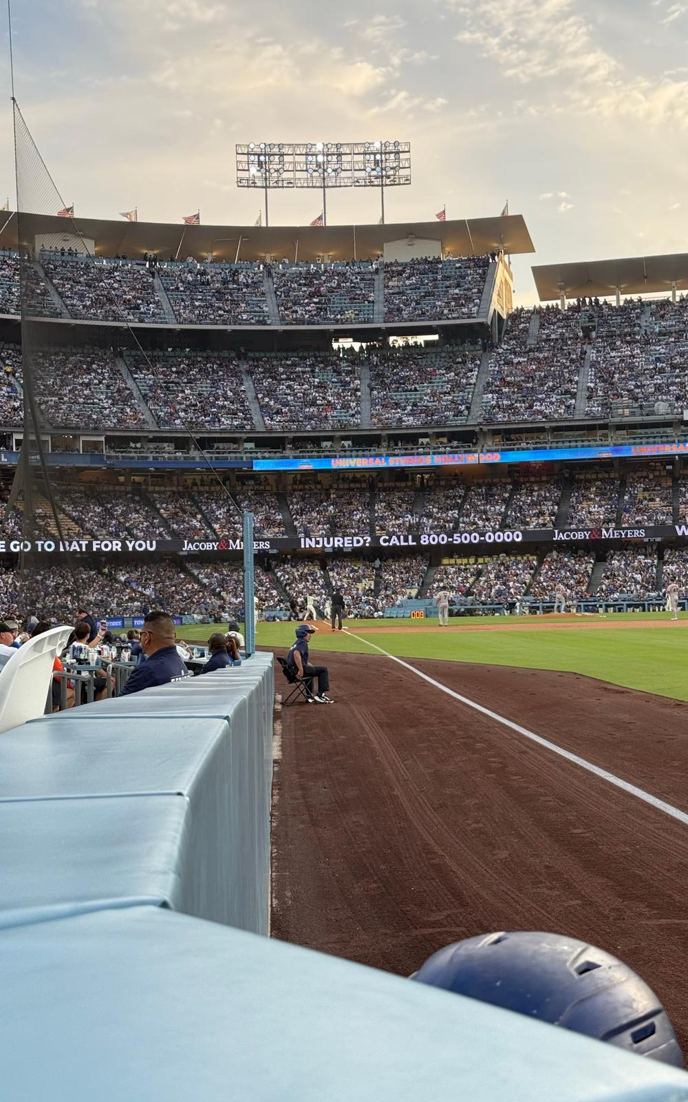 From the stands