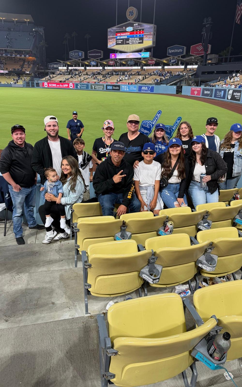From the stands