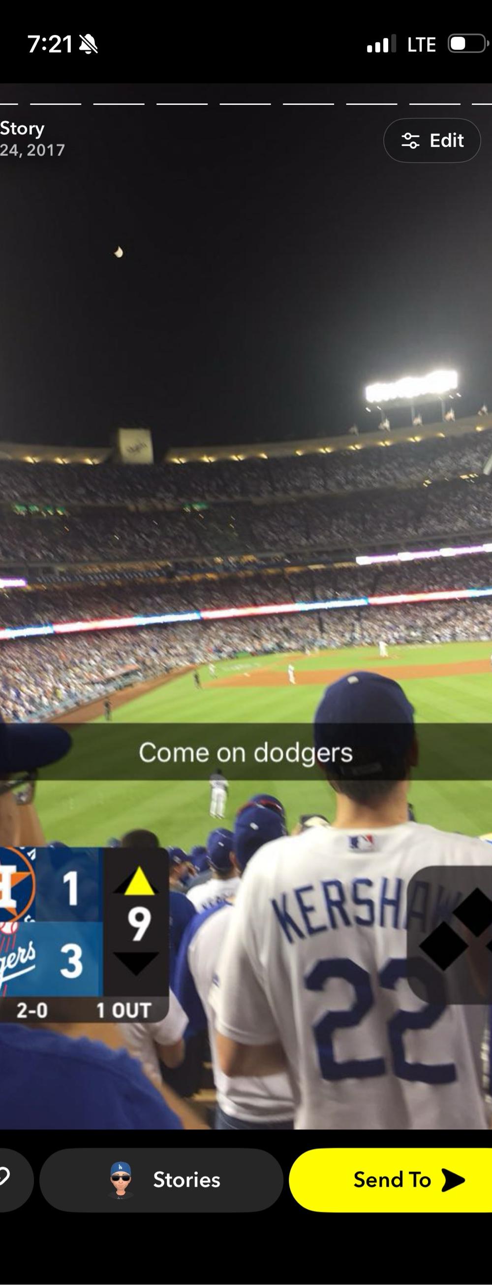 Photo from Dodger Stadium
