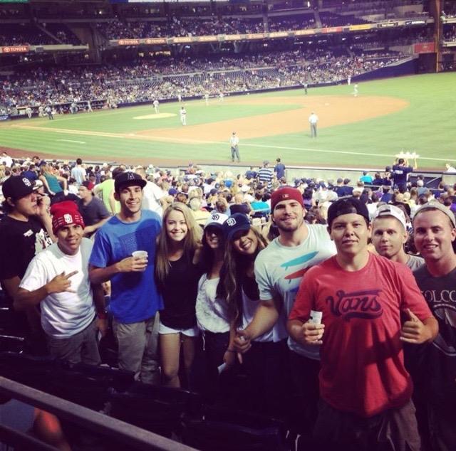 From the stands